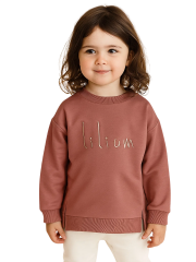 Lilium Kız Çocuk Sweatshirt - Gül Kurusu