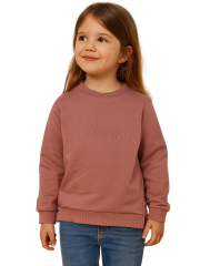 Lilium Kız Çocuk Sweatshirt - Gül Kurusu