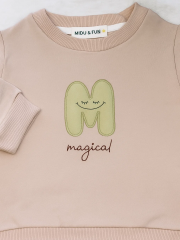 Magical Kız Çocuk Sweatshirt - Pudra