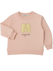 Magical Kız Çocuk Sweatshirt - Pudra