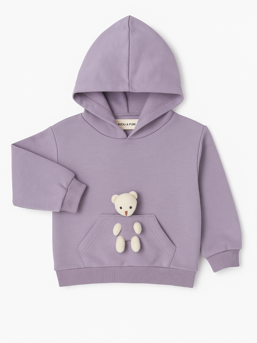 Teddy Kız Çocuk Eşofman Takım - Lila