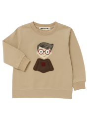 Smart Buddy İnce Erkek Çocuk Sweatshirt - Bej