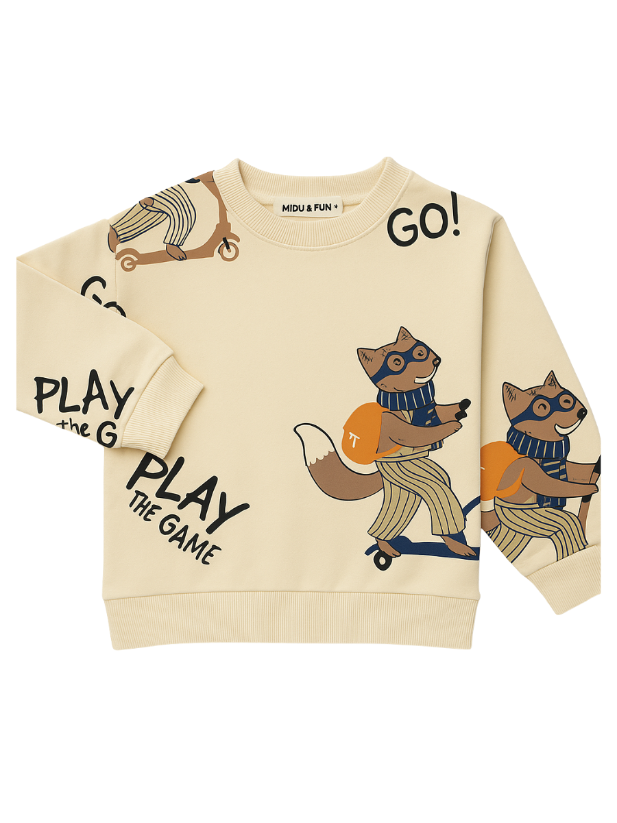Scooter İnce Erkek Çocuk Sweatshirt - Bej