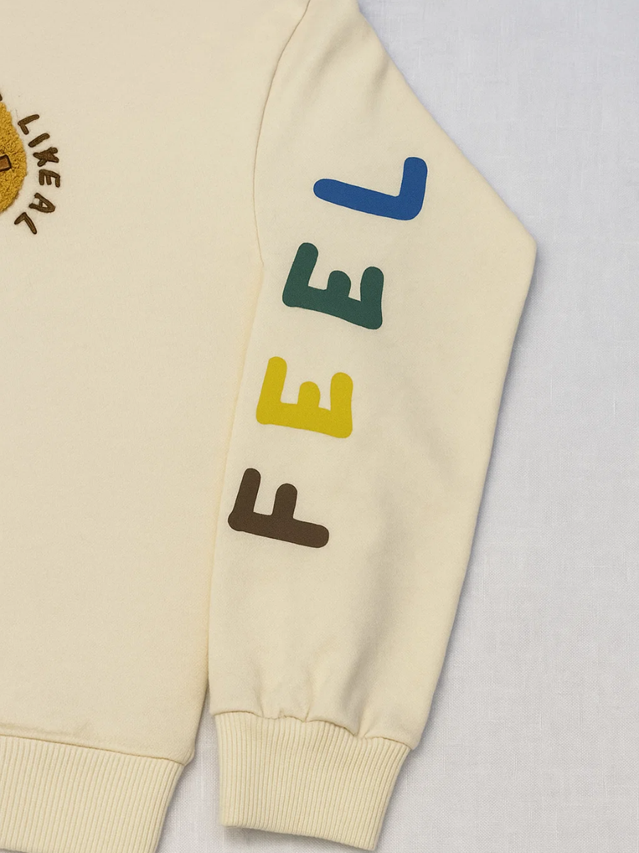 Tiny Tiger İnce Erkek Çocuk Sweatshirt - Bej