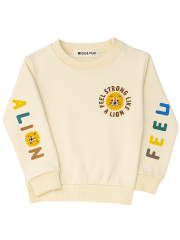 Tiny Tiger İnce Erkek Çocuk Sweatshirt - Bej