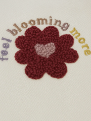 Bloom Kız Çocuk Sweatshirt - Ekru