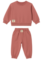 Smile & Move Kız Çocuk Eşofman Takım - Gül Kurusu