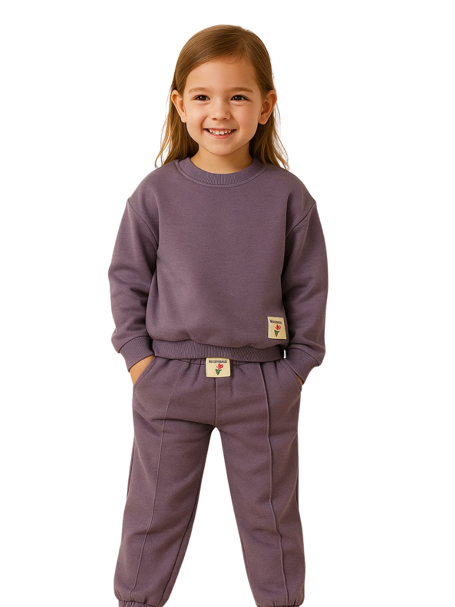 Smile & Move Kız Çocuk Eşofman Takım - Mor