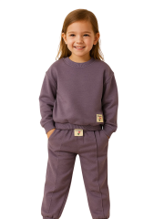 Smile & Move Kız Çocuk Eşofman Takım - Mor
