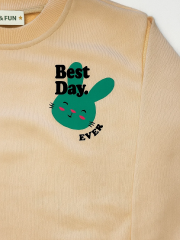 Cheer Up Kız Çocuk Sweatshirt - Somon