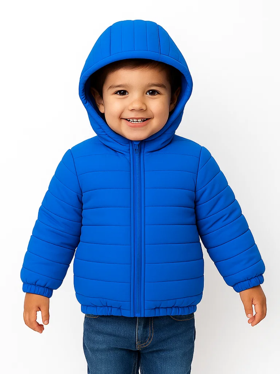 Tiny Trek Erkek Çocuk Puffer Mont - Mavi