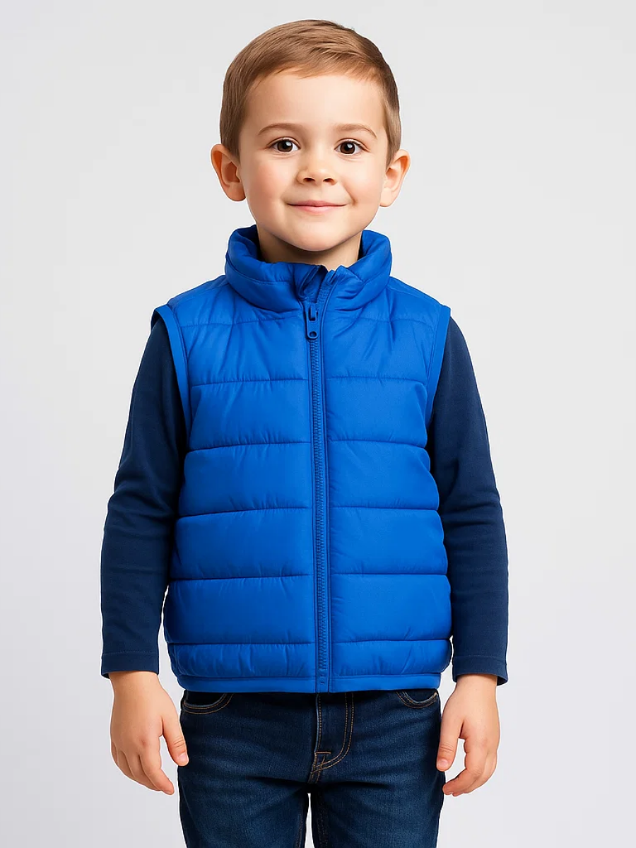 Mini Warmer Erkek Çocuk Yelek - Mavi