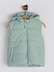 Light Hood Kız Çocuk Yelek - Mint
