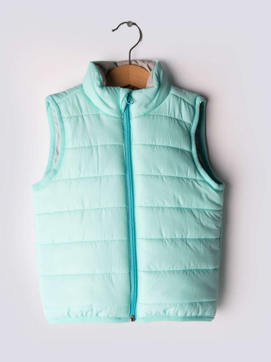 Mini Warmer Unisex Çocuk Yelek - Turkuaz