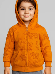 Safari Erkek Çocuk Sweatshirt - Turuncu