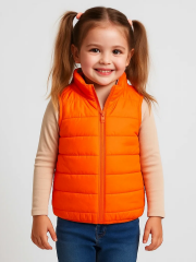 Mini Warmer Unisex Çocuk Yelek - Turuncu