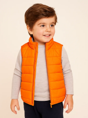 Mini Warmer Unisex Çocuk Yelek - Turuncu