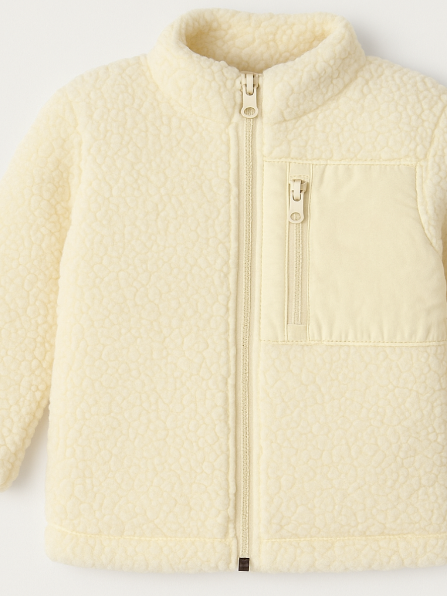 Misty Puff Çocuk Polar Mont - Ekru