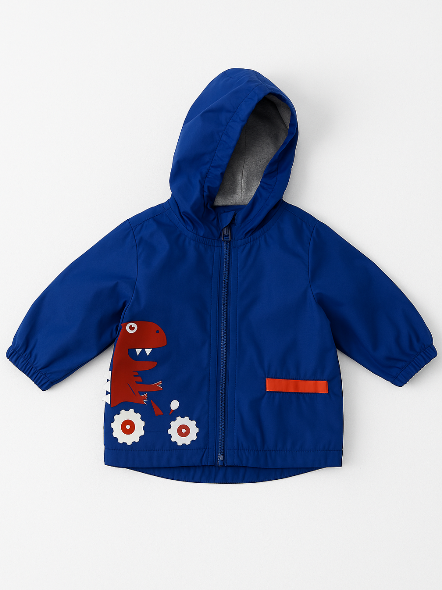 Dino Driver Erkek Çocuk Yağmurluk - Mavi