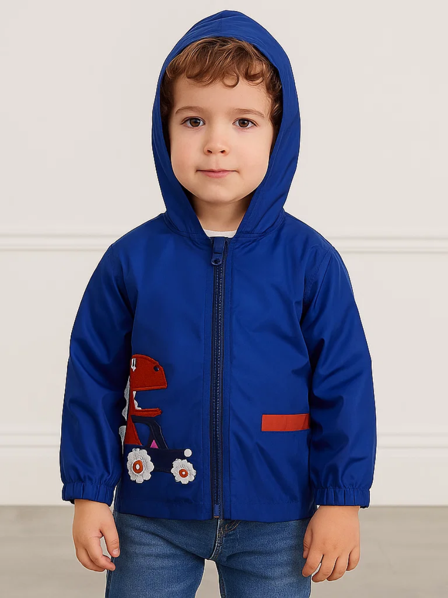 Dino Driver Erkek Çocuk Yağmurluk - Mavi