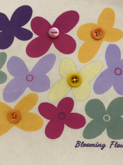 Color Bloom Kız Çocuk Sweatshirt - Ekru