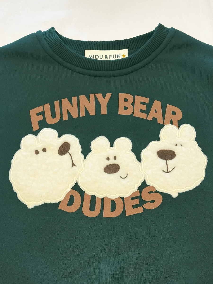 Bear Buddies Erkek Çocuk Sweatshirt - Yeşil