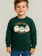 Bear Buddies Erkek Çocuk Sweatshirt - Yeşil