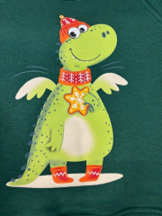 Winter Dino Unisex  Sweatshirt -Yeşil