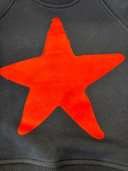 Star Print Unisex Sweatshirt - Lacivert